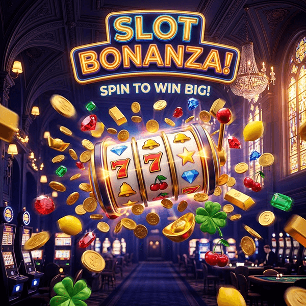 Premium online casino interface with coins and digital games
